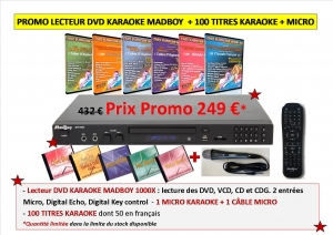 KARAOKE PLAYER DVD/DVX/VCD/CDG MADBOY
