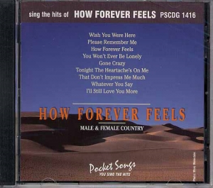 CD(G) PLAY BACK POCKET SONGS “HOW FOREVER FEELS” COUNTRY M/F (lyrics book included)