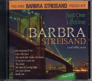 CD(G) PLAY BACK POCKET SONGS BARBRA STREISAND JUST ONE LIFETIME ... (livret paroles inclus)