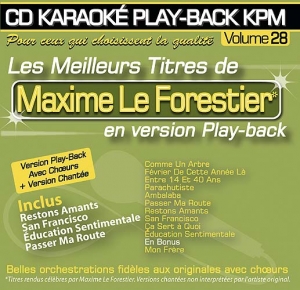 CD KARAOKE PLAY-BACK KPM VOL. 28 ''Maxime Le Forestier''