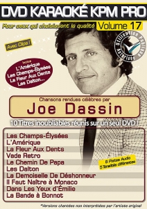 DVD KARAOKE KPM PRO VOL. 17 ''Joe Dassin''  inclus Dans Les Yeux D'Emilie (All)