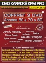 COFFRET 3 DVD KARAOKE KPM PRO ''Années 60, 70 & 80'' (All)