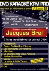 DVD KARAOKE KPM PRO VOL. 18 ''Jacques Brel'' (All)