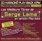 CD KARAOKE PLAY-BACK KPM VOL. 31 ''Serge Lama''