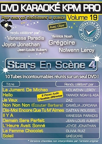 KARAOKE PARIS MUSIQUE - KPM:DVD KARAOKÉ KPM PRO VOL. 19 ''Stars En