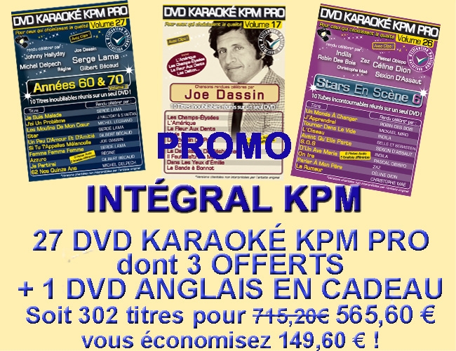 DVDFr - DVD Karaoké KPM Pro - Vol. 27 : Annéees 60 & 70 volume 2 - DVD