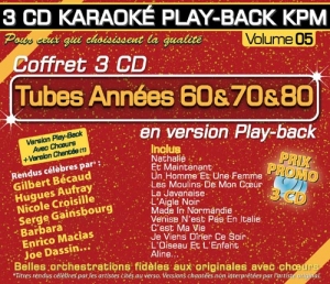 Coffret 3 CD KARAOKÉ PLAY-BACK KPM ''Tubes Chanson Française Vol.05''