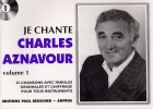 LIVRET PAROLES CHARLES AZNAVOUR VOL.01 (avec accords)