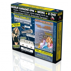PACK COMPLET KARAOKE KPM MIXEUR + 2 DVD* + MICRO - Tubes D'Aujourd'hui