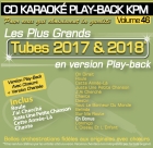 CD KARAOKE PLAY-BACK KPM VOL. 46 ''Tubes 2017 & 2018''