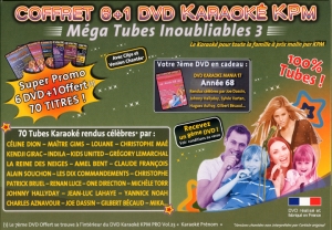 COFFRET 6 DVD + 1 KARAOKE KPM ''Mega Tubes Inoubliables 3'b'