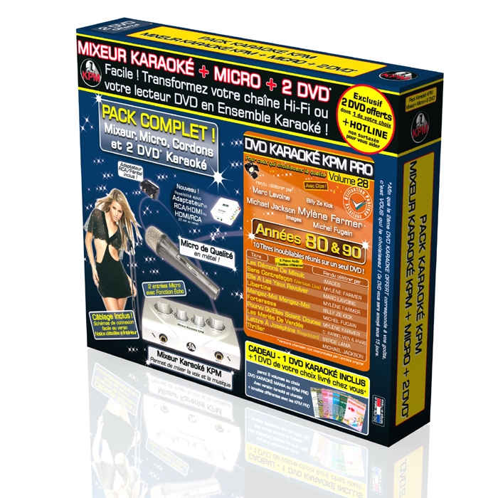 Le Meilleur Karaoké - Les Années 80 Coffret 4 DVD 40 Tubes + 1 Micro,  Compilation - les Prix d'Occasion ou Neuf