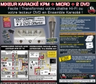 PACK COMPLET KARAOKE KPM MIXEUR + 2 DVD* + MICRO + ADAPTATEUR RCA/HDMI + CABLE HDMI/HDMI 1,5m - Tubes D'Aujourd'hui