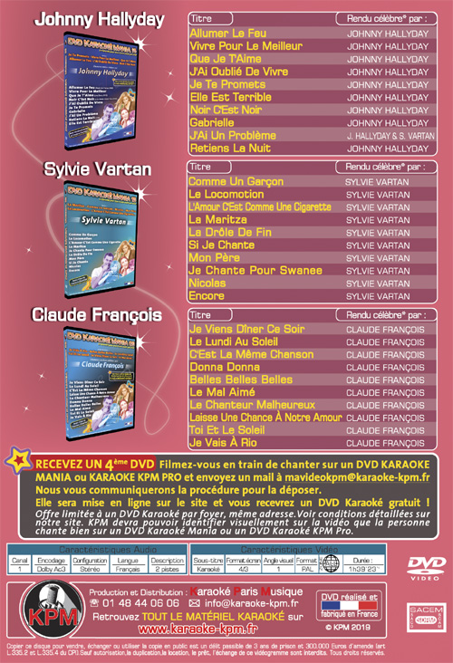 DVD Karaoké KPM Pro - Vol. 7 : Stars au féminin - Cdiscount DVD