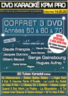 COFFRET 3 DVD KARAOKE KPM PROMO ''Années 50 & 60 & 70'' (All)