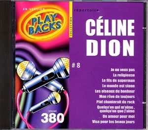 CD PLAY BACK CELINE DION VOL.08 (avec choeurs)
