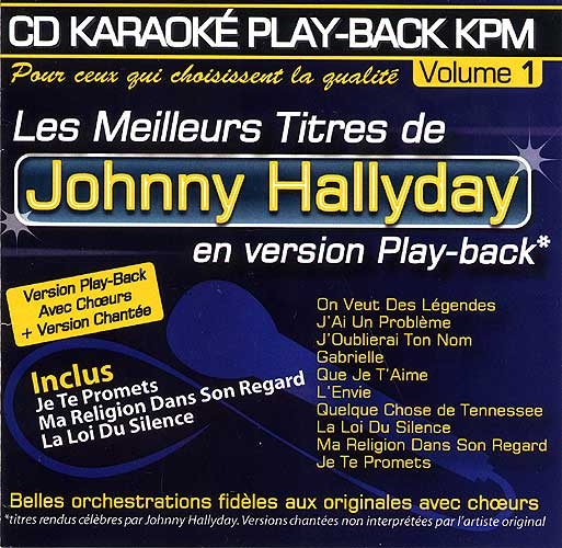 KARAOKE PARIS MUSIQUE - KPM:CD A VOUS DE CHANTER EDDY MITCHELL/JOHNNY  HALLYDAY (livret paroles inclus)