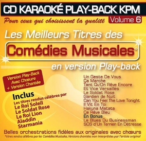 CD KARAOKE PLAY-BACK KPM VOL. 06 ''Comédies Musicales''