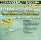 CD KARAOKE PLAY-BACK KPM VOL. 10 ''Bénabar & Raphaël''