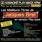 CD KARAOKE PLAY-BACK KPM VOL. 09 ''Jacques Brel''