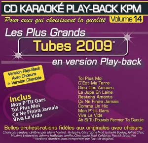 CD KARAOKE PLAY-BACK KPM VOL. 14 ''Tubes 2009''