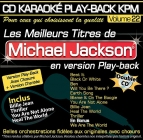 CD KARAOKE PLAY-BACK KPM VOL. 22 ''Michael Jackson''