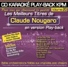 CD KARAOKE PLAY-BACK KPM VOL. 20 ''Claude Nougaro''