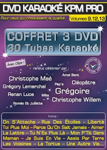 COFFRET 3 DVD KARAOKE KPM PRO ''Stars En Scène 1, 2 & 3'' (All)